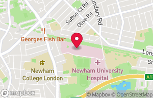 Barts Health Knowledge and Library Services: Newham Hospital on the map