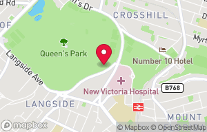 James Bridie Library, New Victoria Hospital on the map