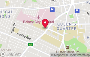 The Healthcare Library of Northern Ireland at QUB Medical Biology Centre on the map